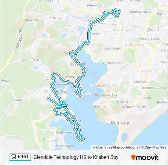 6461 Bus Line Map