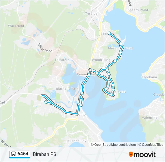 6464 Bus Line Map