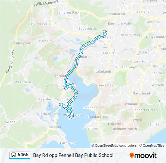 6465 Bus Line Map