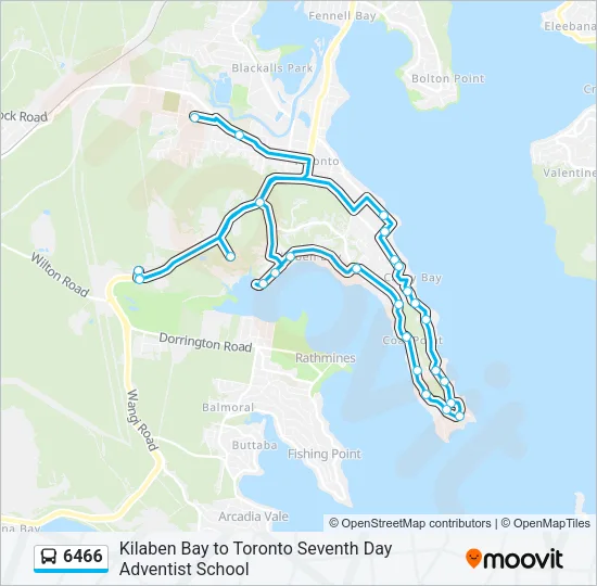 6466 Bus Line Map