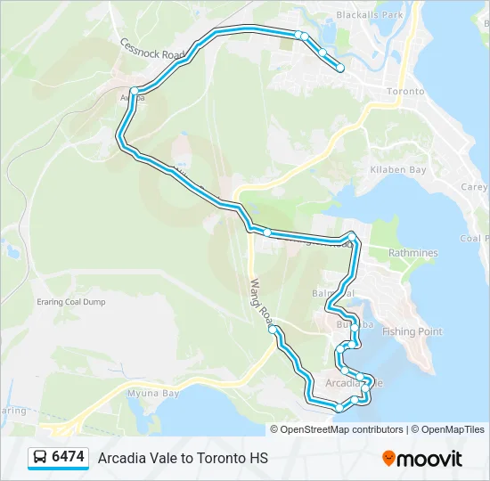 6474 Bus Line Map
