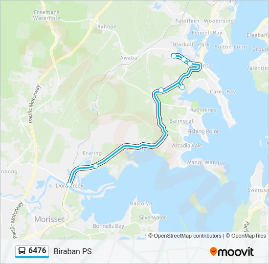 6476 Bus Line Map