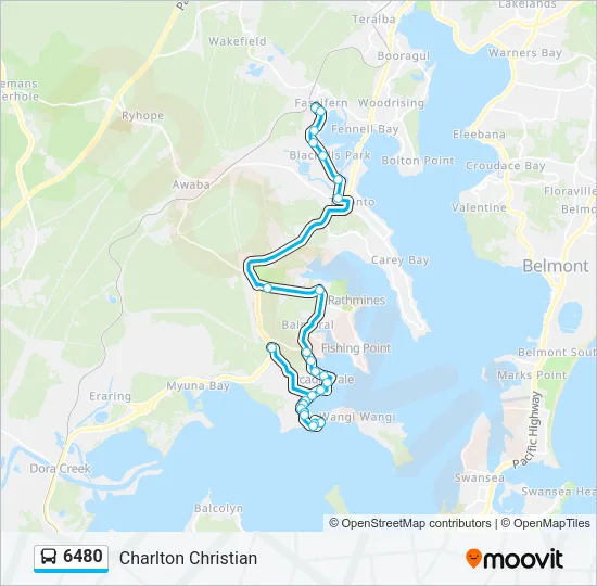 6480 Bus Line Map
