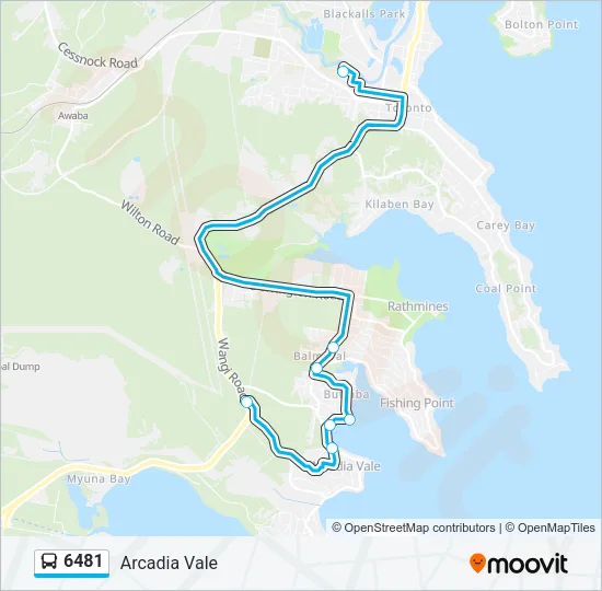 6481 Bus Line Map