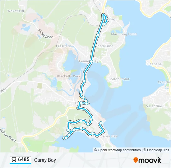 6485 Bus Line Map