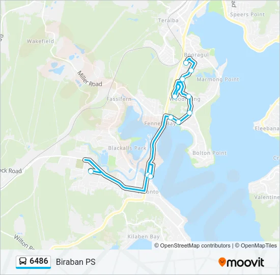 6486 Bus Line Map
