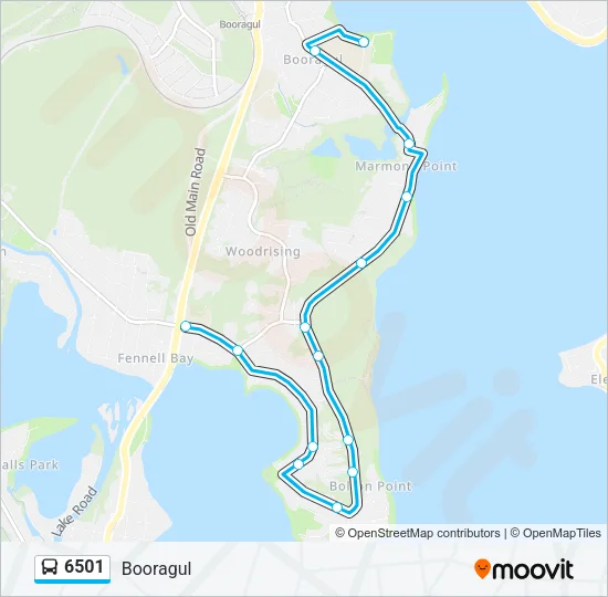 6501 Bus Line Map