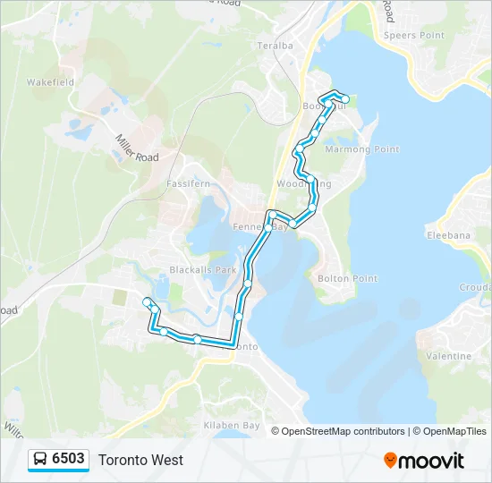 6503 Bus Line Map