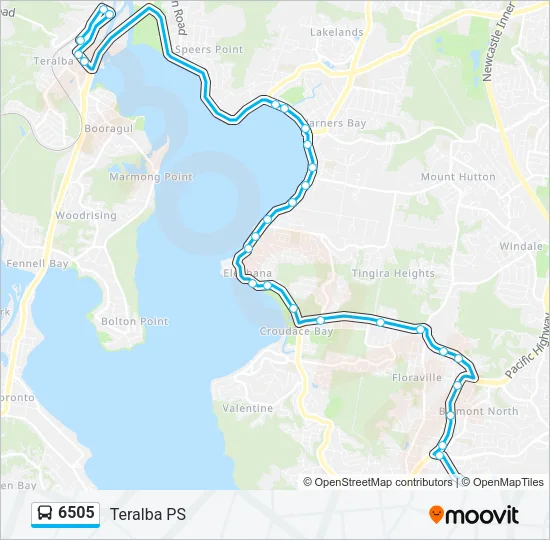 6505 Bus Line Map