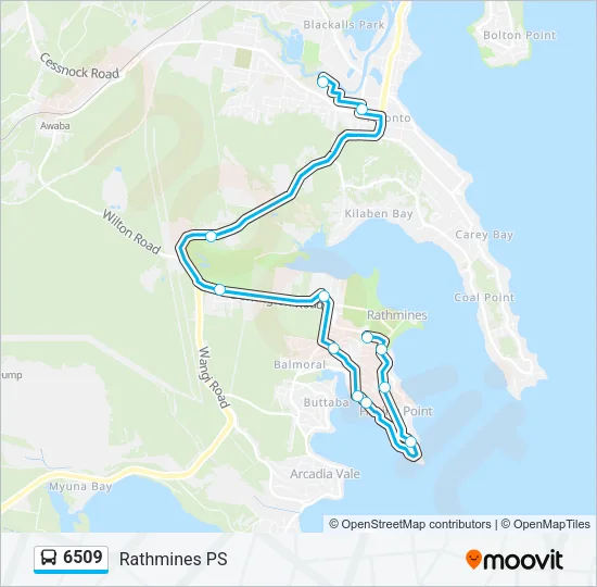 6509 Bus Line Map