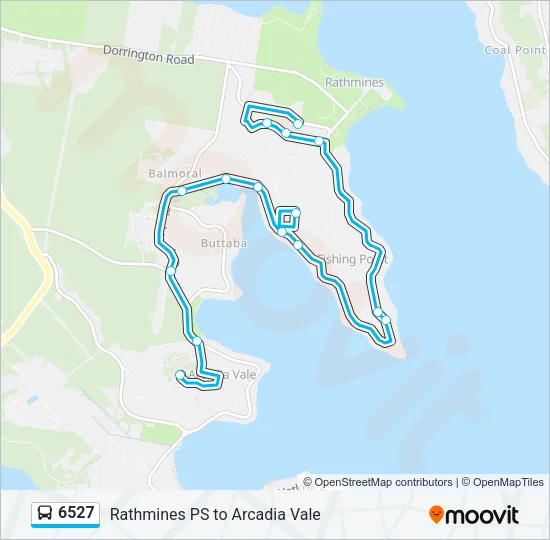 6527 Bus Line Map