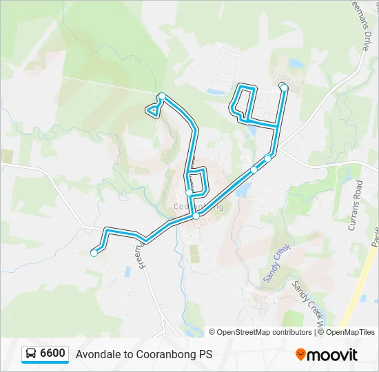 6600 Route: Schedules, Stops & Maps - Cooranbong Primary (Updated)