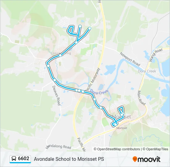 6602 Bus Line Map