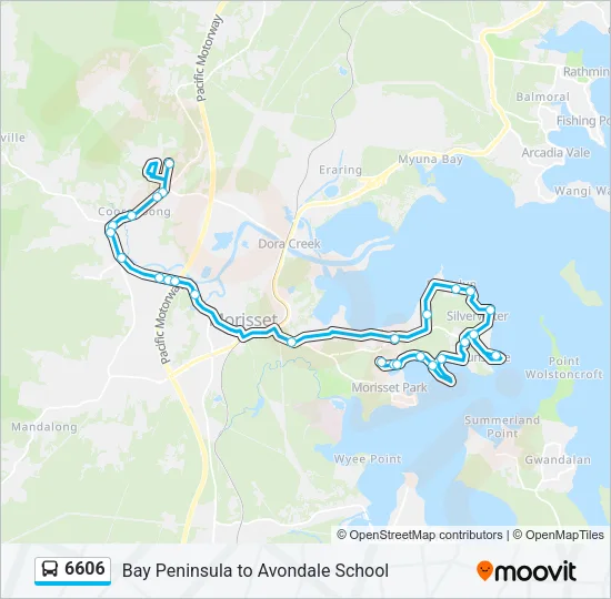 6606 Bus Line Map