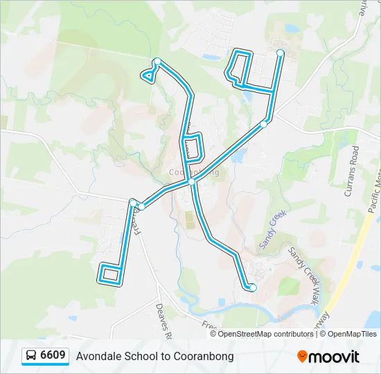 6609 Bus Line Map