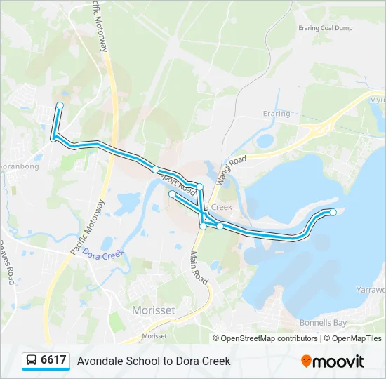 6617 Bus Line Map