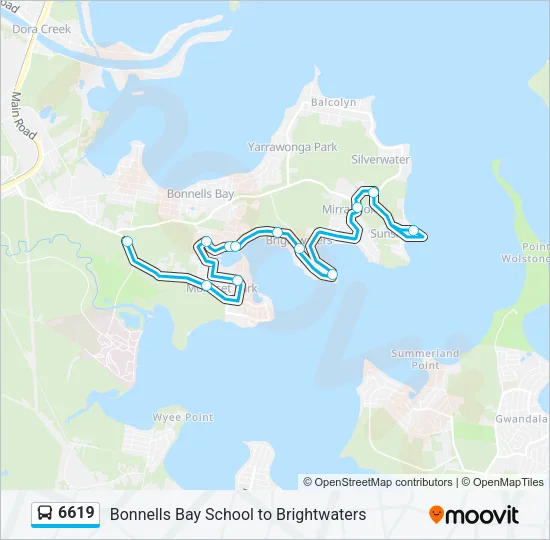 6619 Bus Line Map