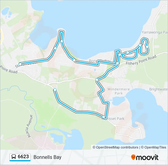 6623 Bus Line Map