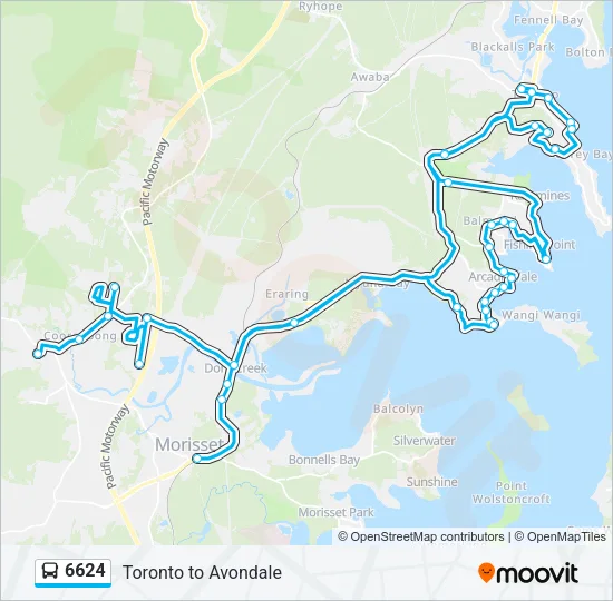 6624 Bus Line Map