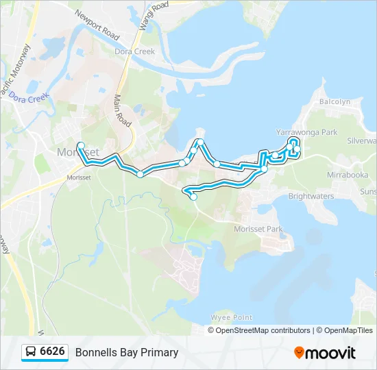 6626 Bus Line Map