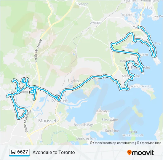 6627 Bus Line Map