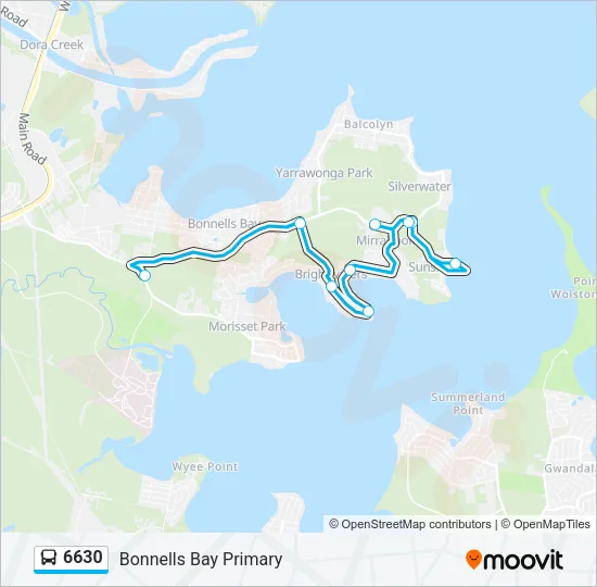 6630 Bus Line Map
