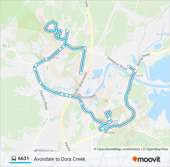 6631 Bus Line Map