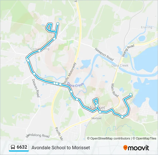6632 Bus Line Map