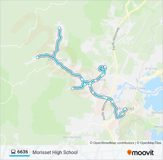 6636 Bus Line Map