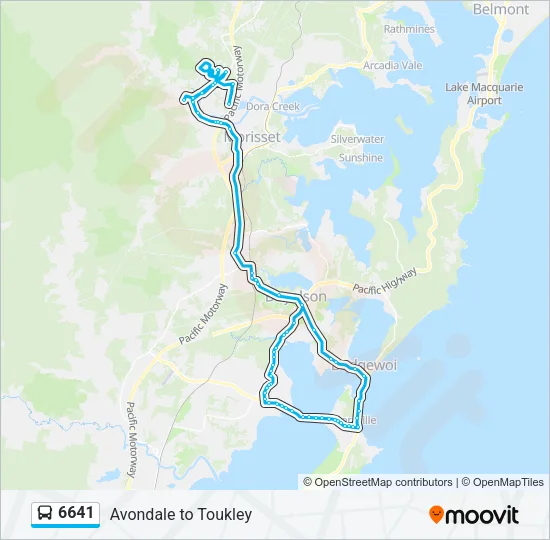 6641 Bus Line Map