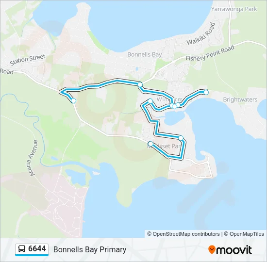 6644 Bus Line Map