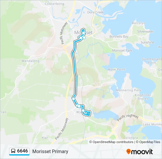 6646 Bus Line Map