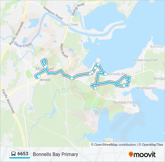 6653 Bus Line Map