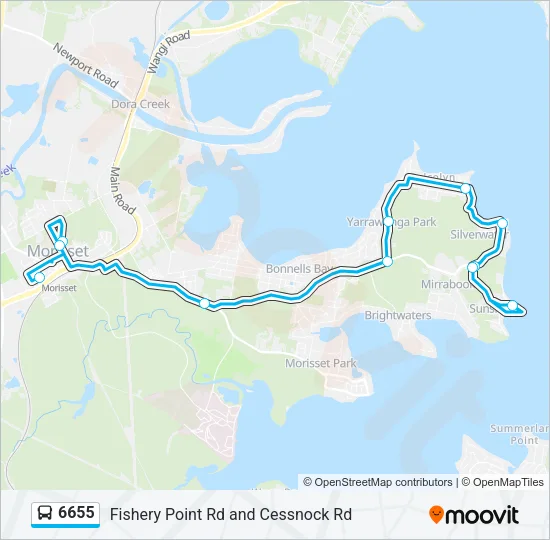 6655 Bus Line Map