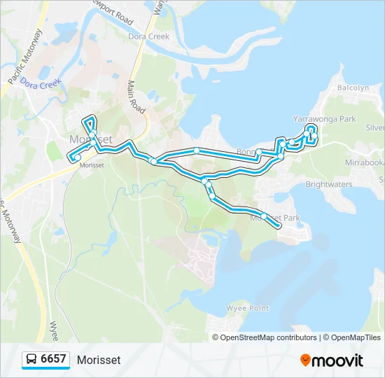 6657 Bus Line Map