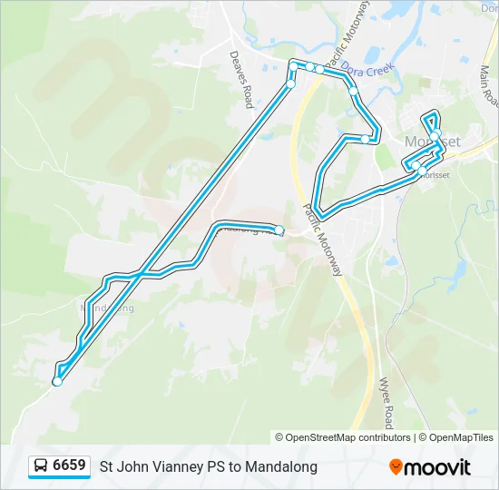 6659 Bus Line Map