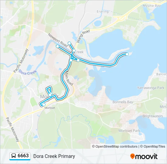6663 Bus Line Map