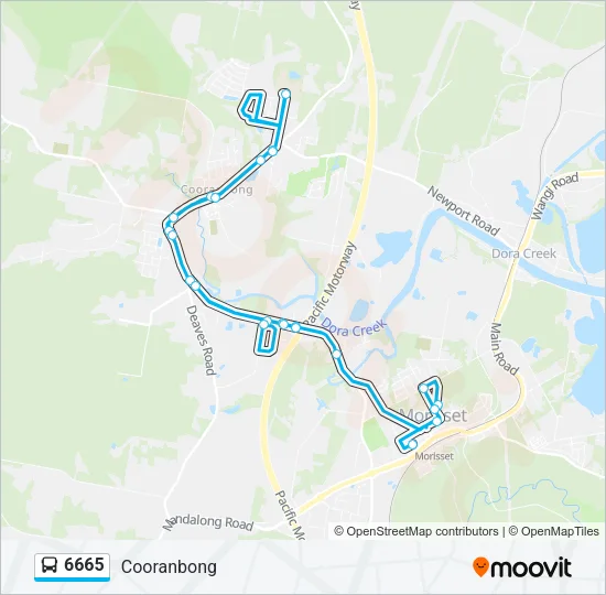6665 Bus Line Map