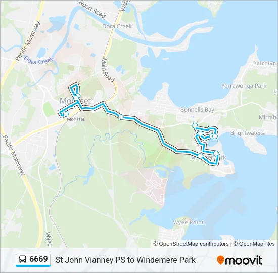 6669 Bus Line Map