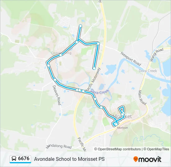 6676 Bus Line Map