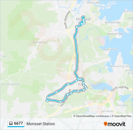 6677 Bus Line Map