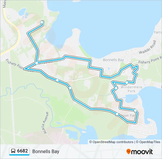 6682 Bus Line Map