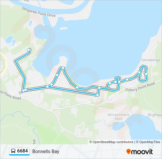 6684 Bus Line Map