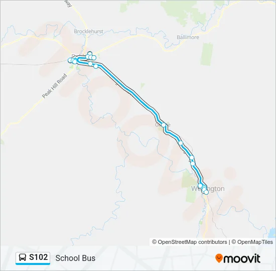 S102 Bus Line Map