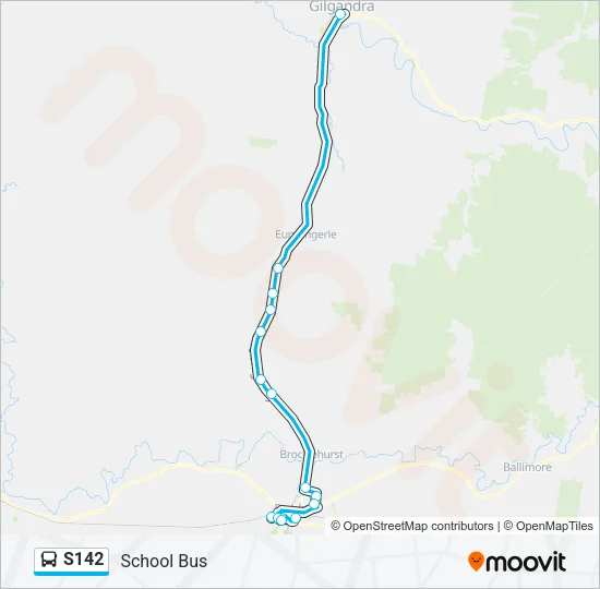S142 Bus Line Map