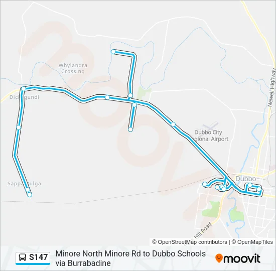 S147 Bus Line Map