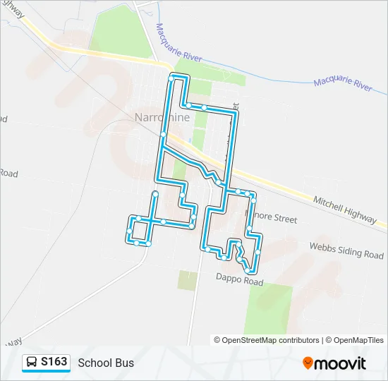 S163 Bus Line Map