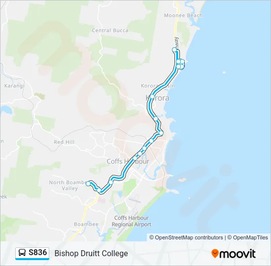 S836 Bus Line Map