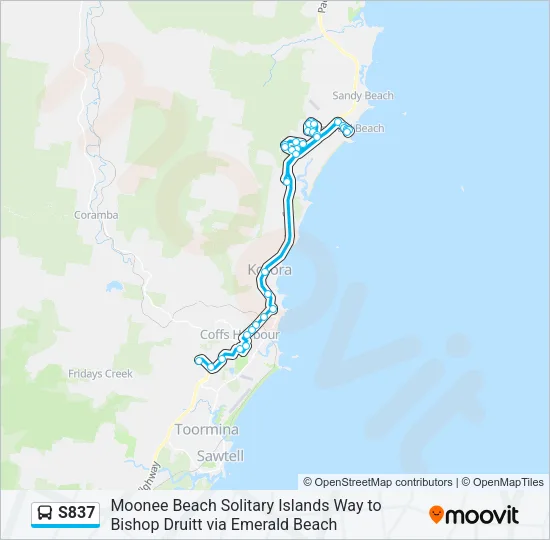 S837 Bus Line Map