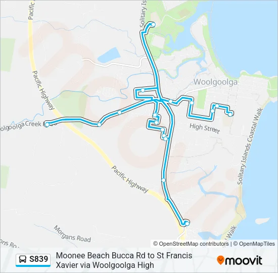 S839 Bus Line Map